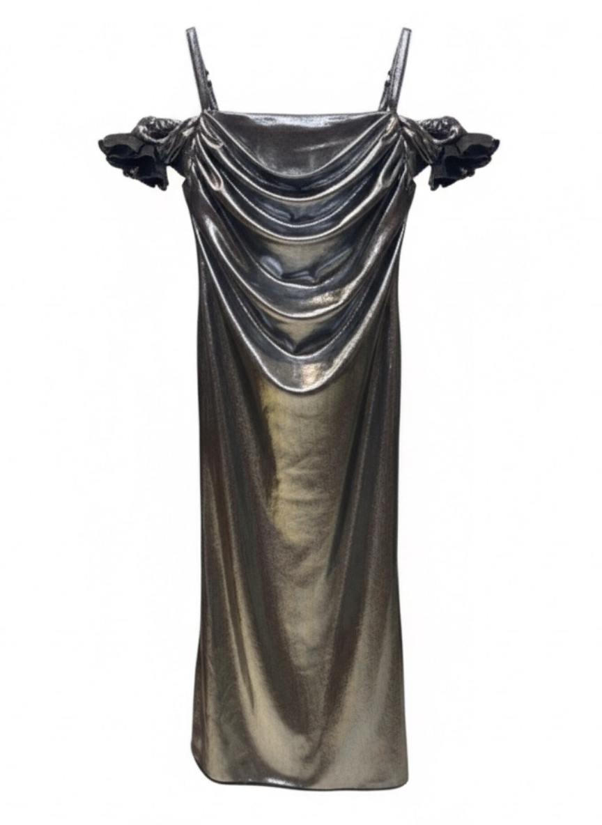 Black & Silver Bodycon Dress (5 Years)