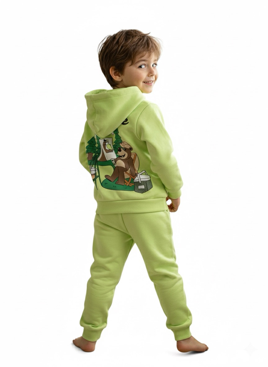 Boys Lime Green Cotton Co-Ord Set