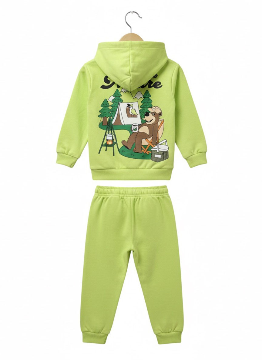 Boys Lime Green Cotton Co-Ord Set