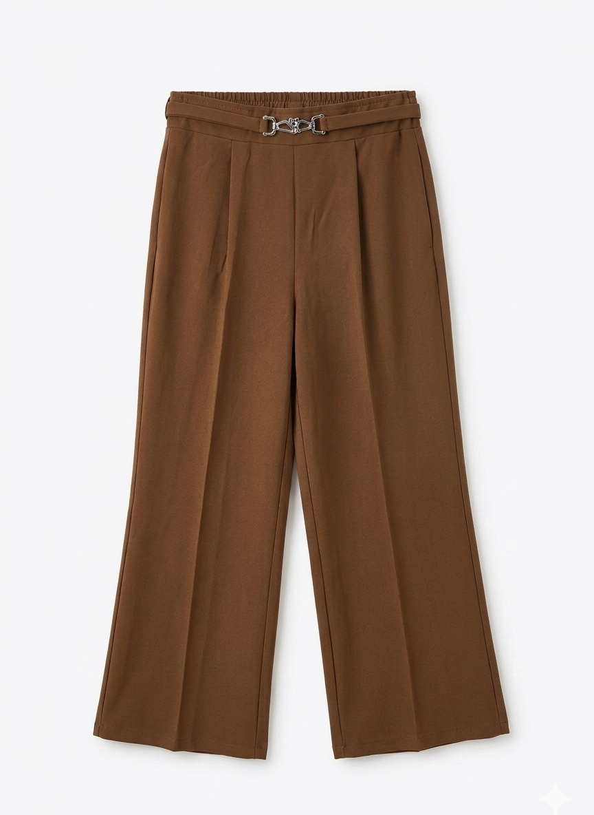 Brown Embroidered Co-Ord Set