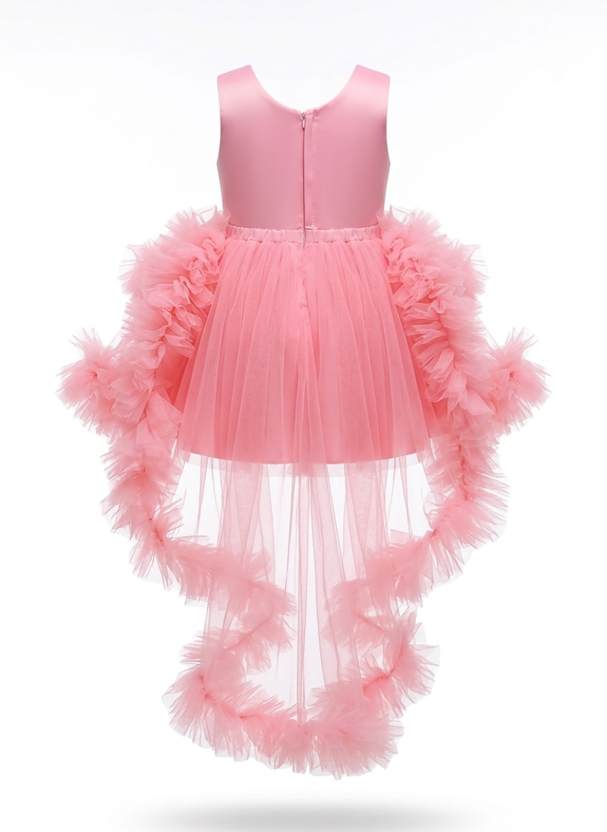 Pink Frill Princess Party Dress