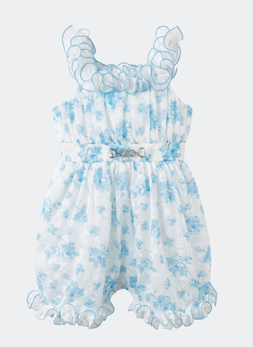 Light Blue Floral Frock