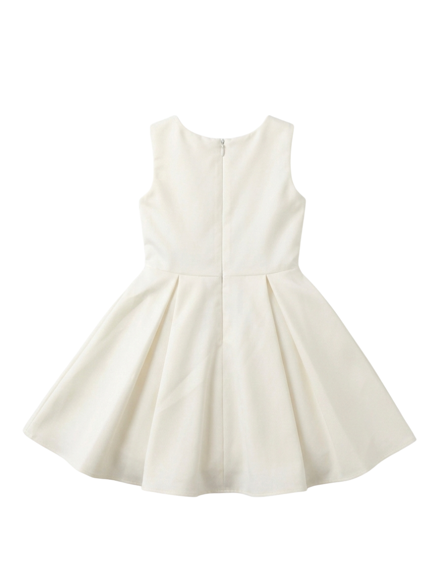White Floral Party Dress (5–7 Years)