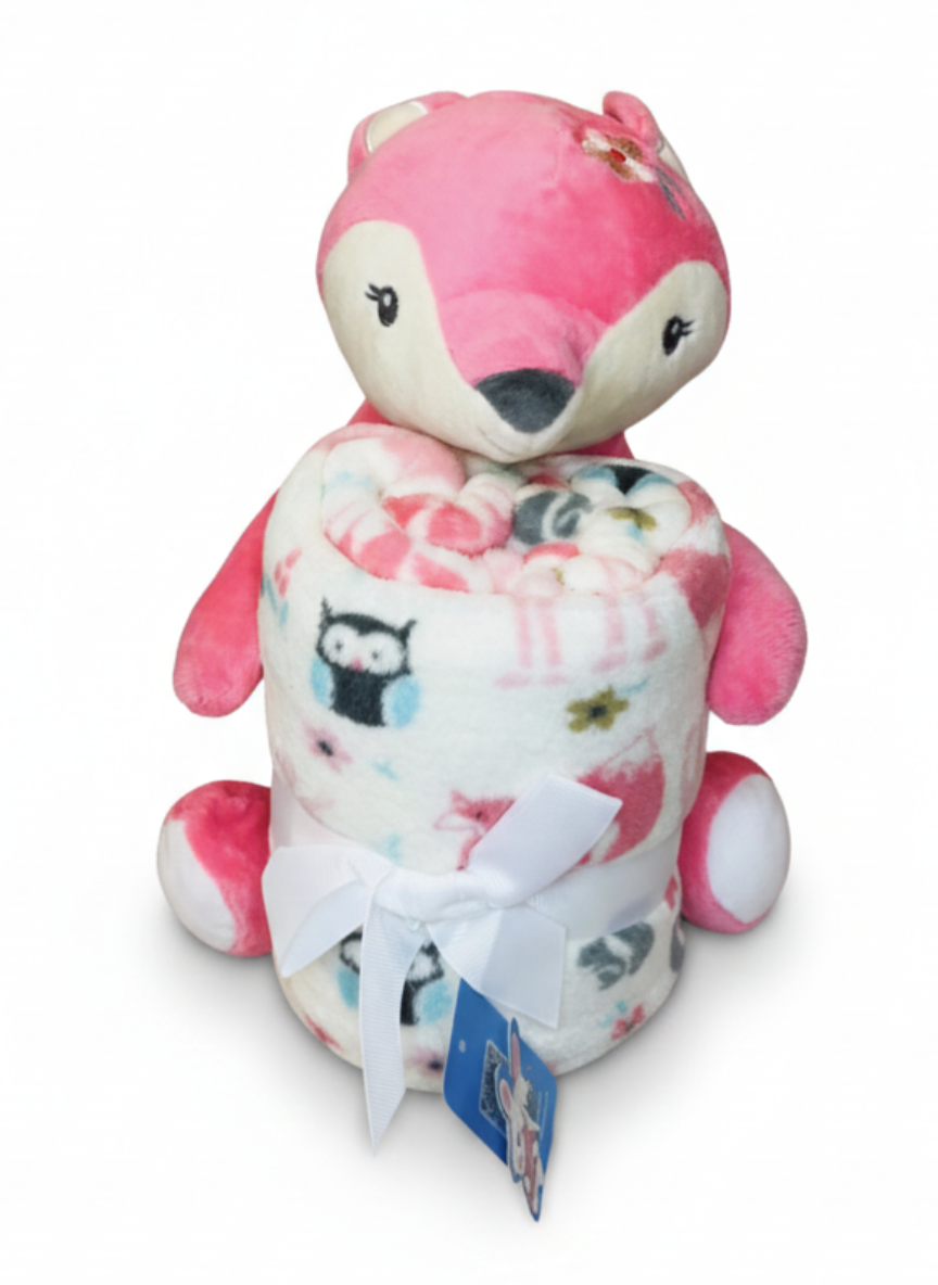 Tiger Pink Soft Newborn Baby Blanket (1 Pc)