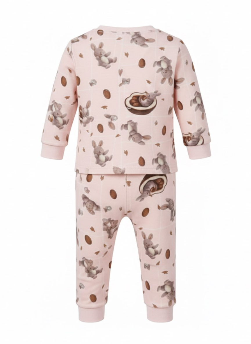 Baby Bunny Cotton Co-Ord Set – Pink