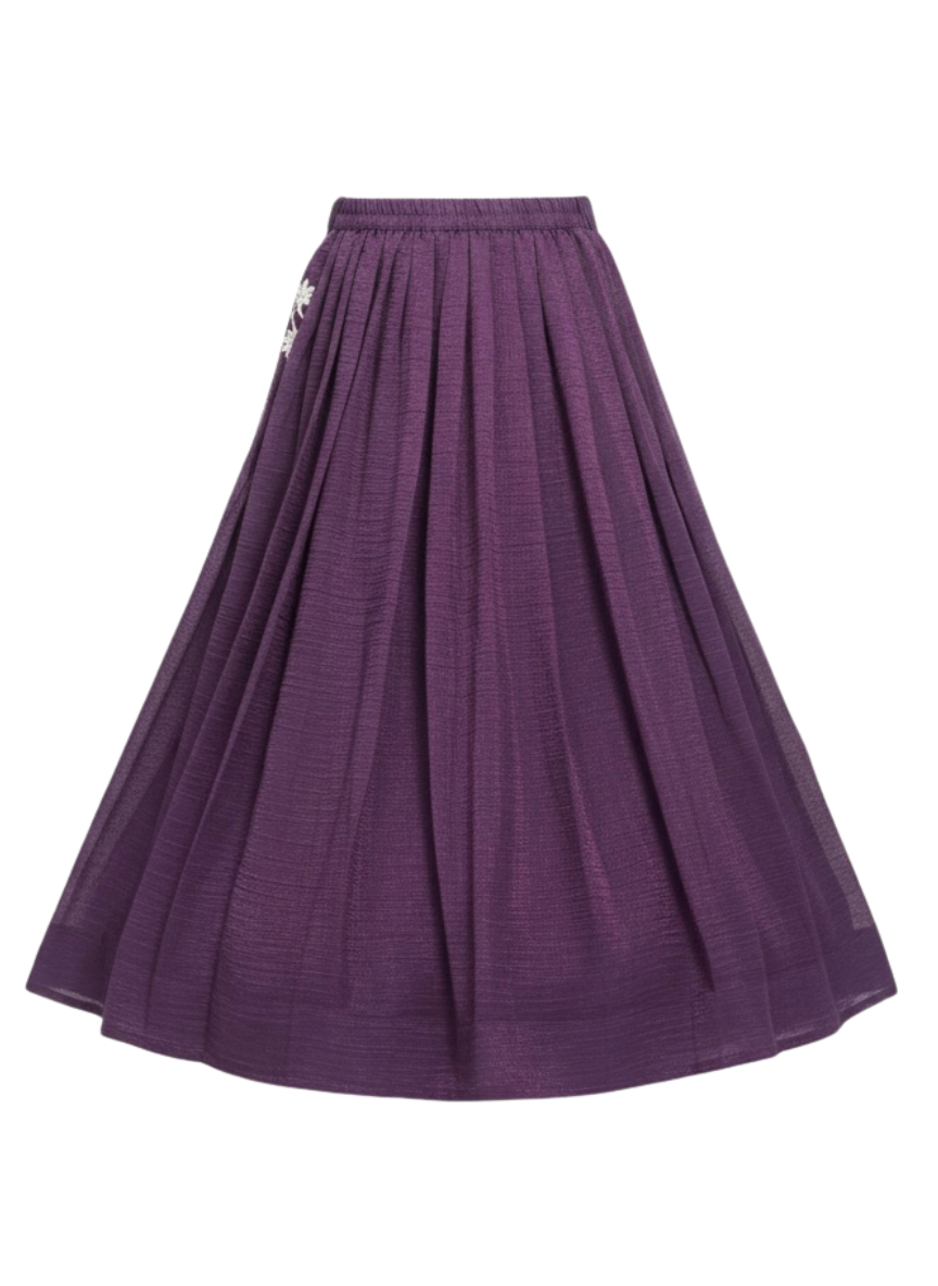 Girls Wine Ethnic Lehenga Set (5–10 Years)