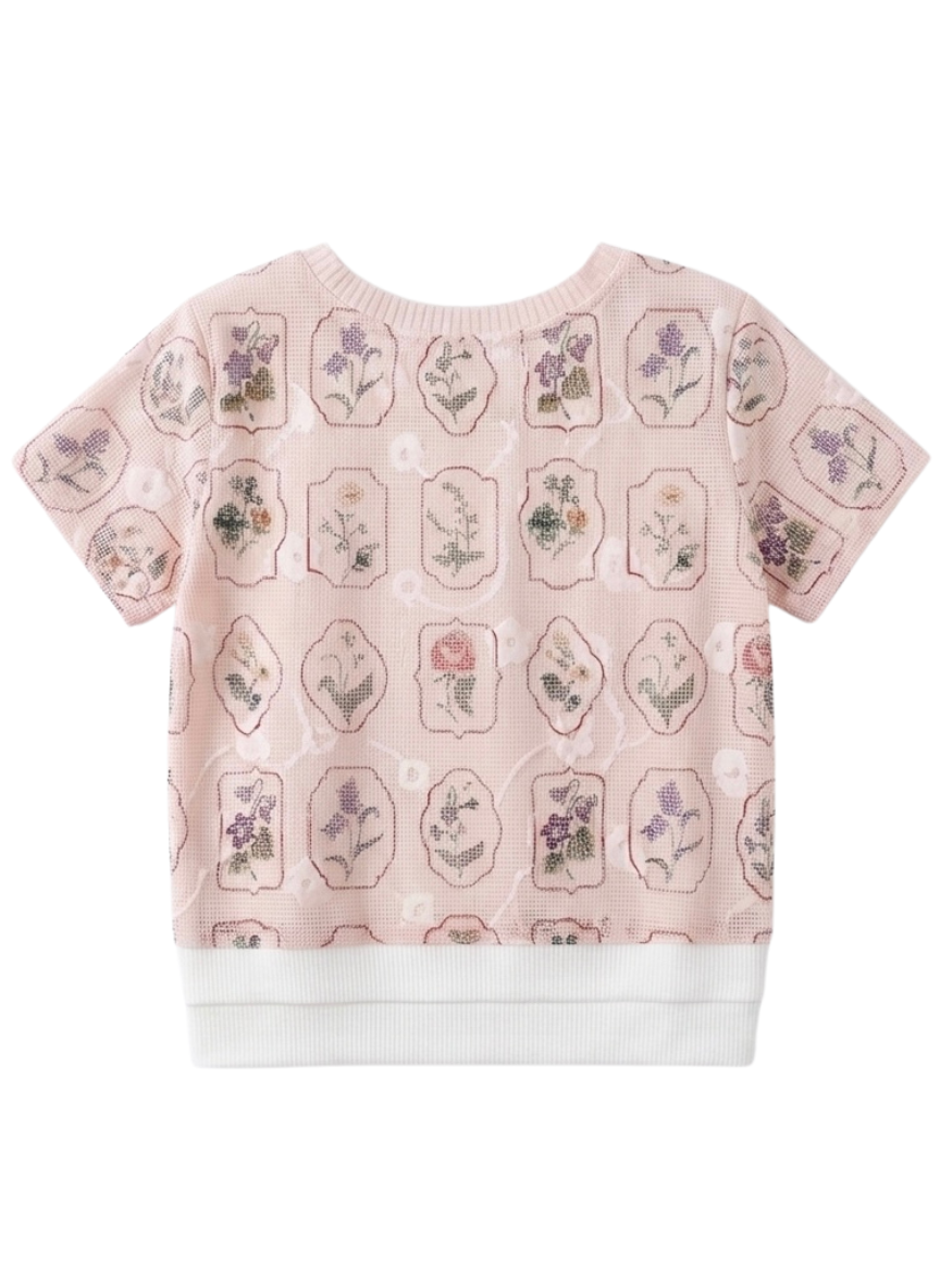 Pink & White Kids T-Shirt (5–11 Years)