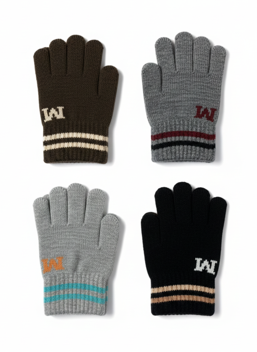 Cotton Winter Gloves for Boys (2–5 Years)