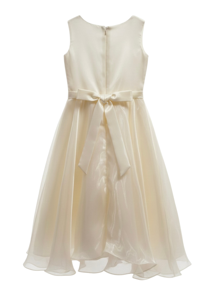 Crème Party Gown (4–8 Years)