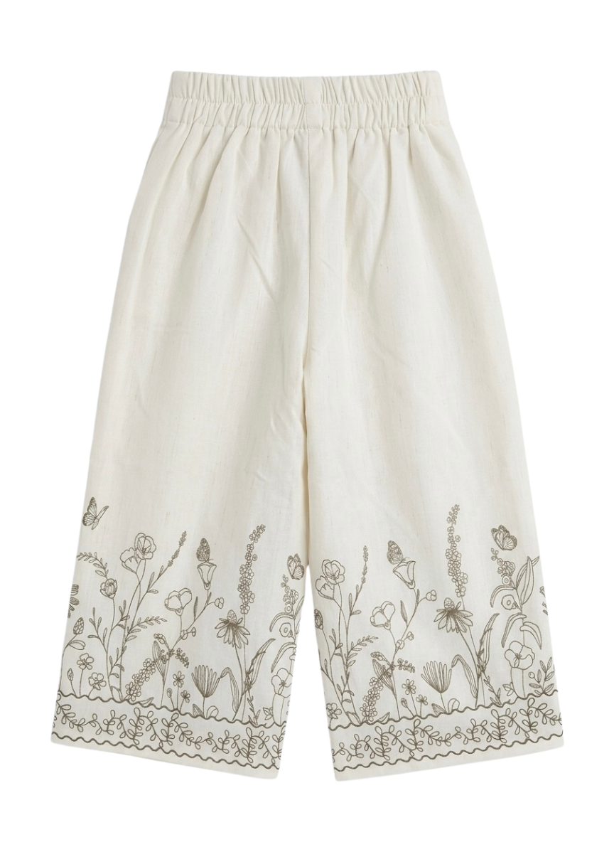 White Cotton Linen Co-ord Set