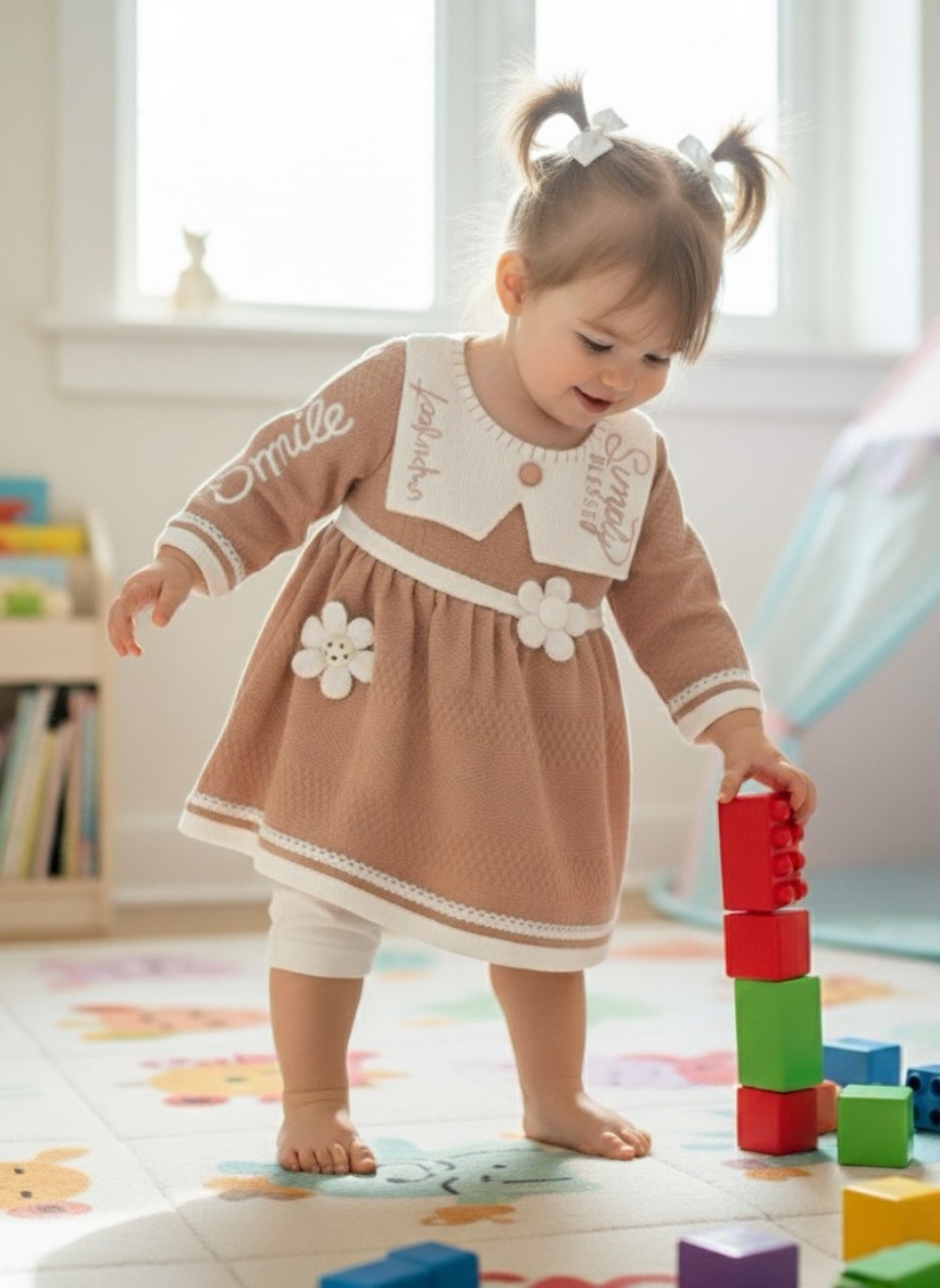 Girls Stylish Dress Set for Babies & Toddlers (0–5 Years)