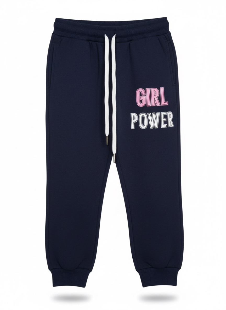 Forever Girl Dark Blue Fleece Co-Ord Set for Girls
