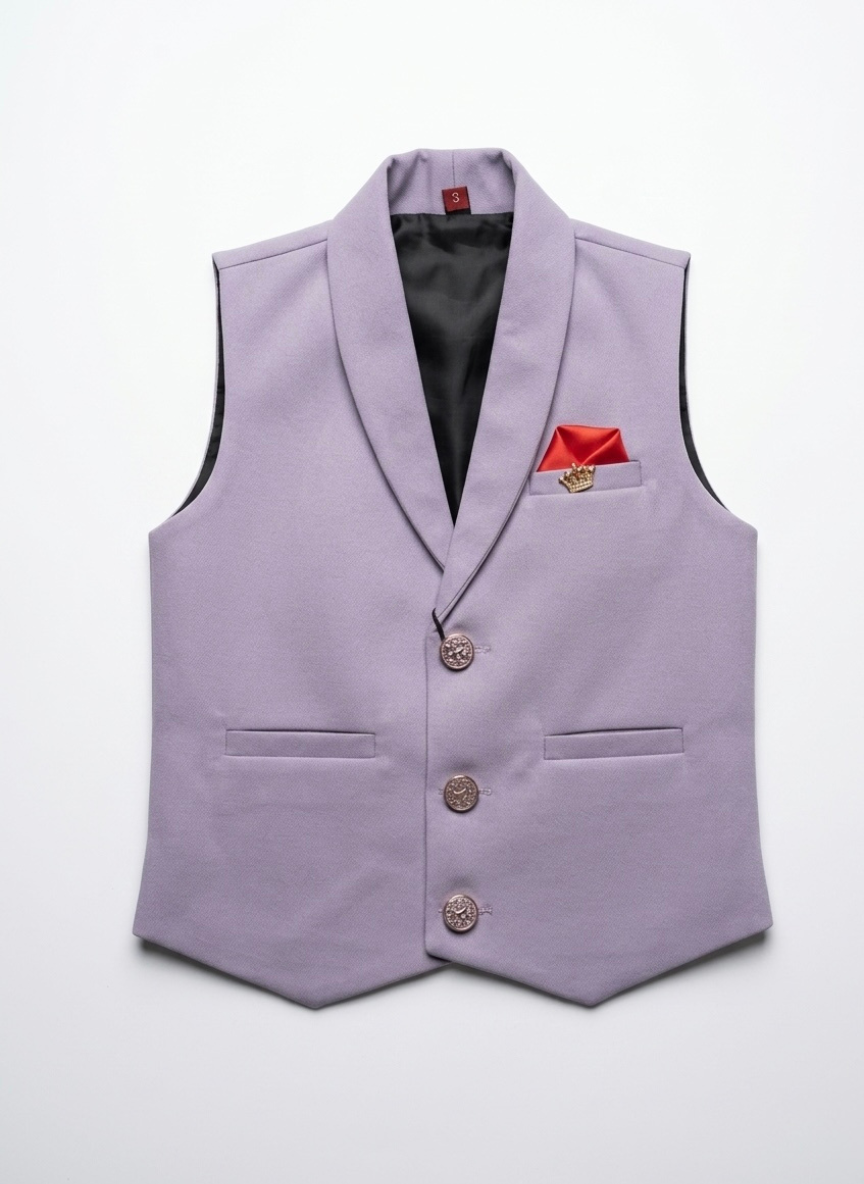 Lavender Boys Waistcoat Set