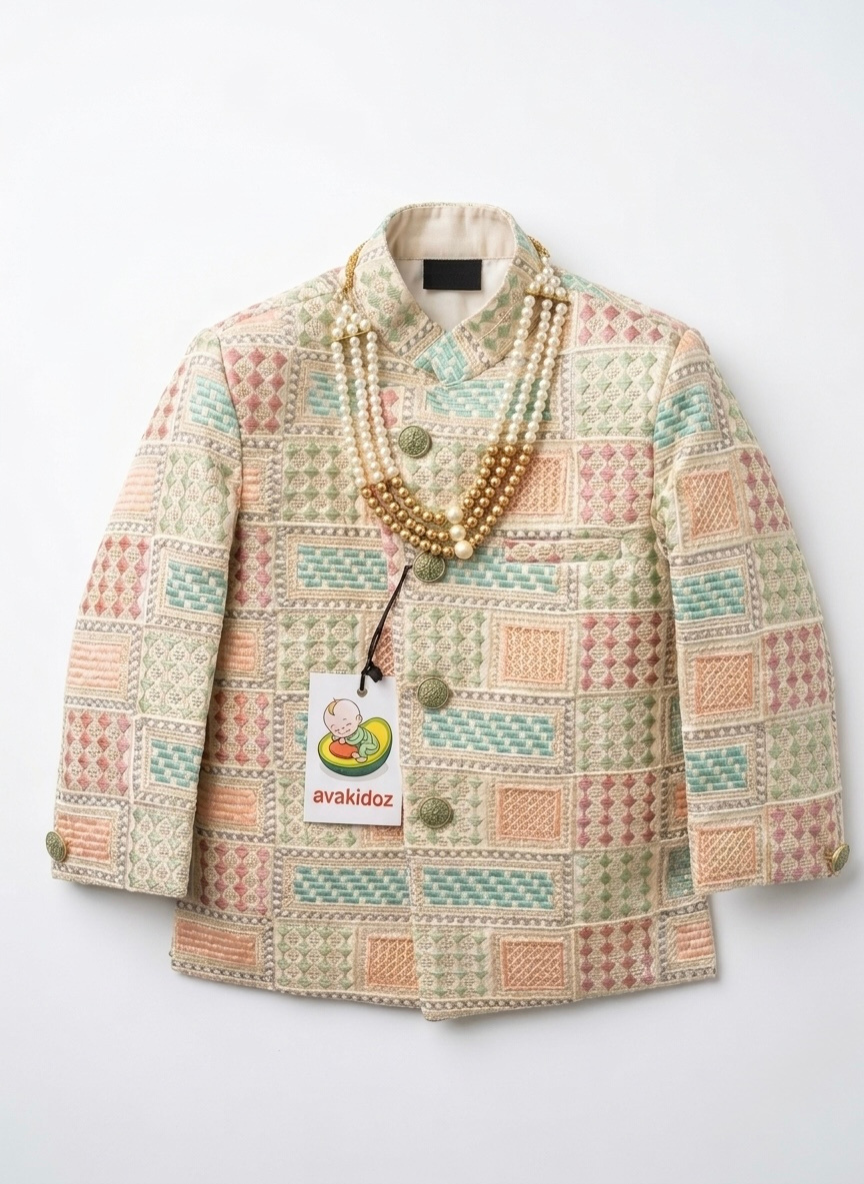 Boys Multicolor Indo-Western Set
