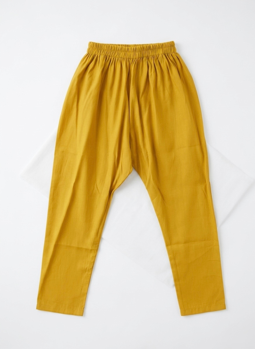 Mustard Yellow Boys Kurta Set
