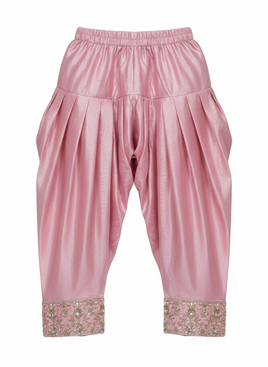 Pink Farshi Salwar Set (4–8 Years)