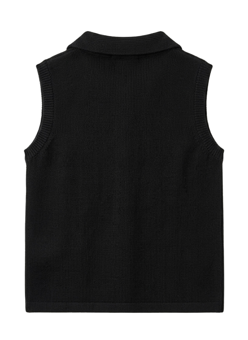 Girls Black Polo T-Shirt (5–11 Years)