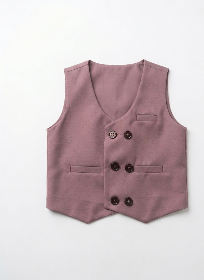 Boys Wine Coat Set