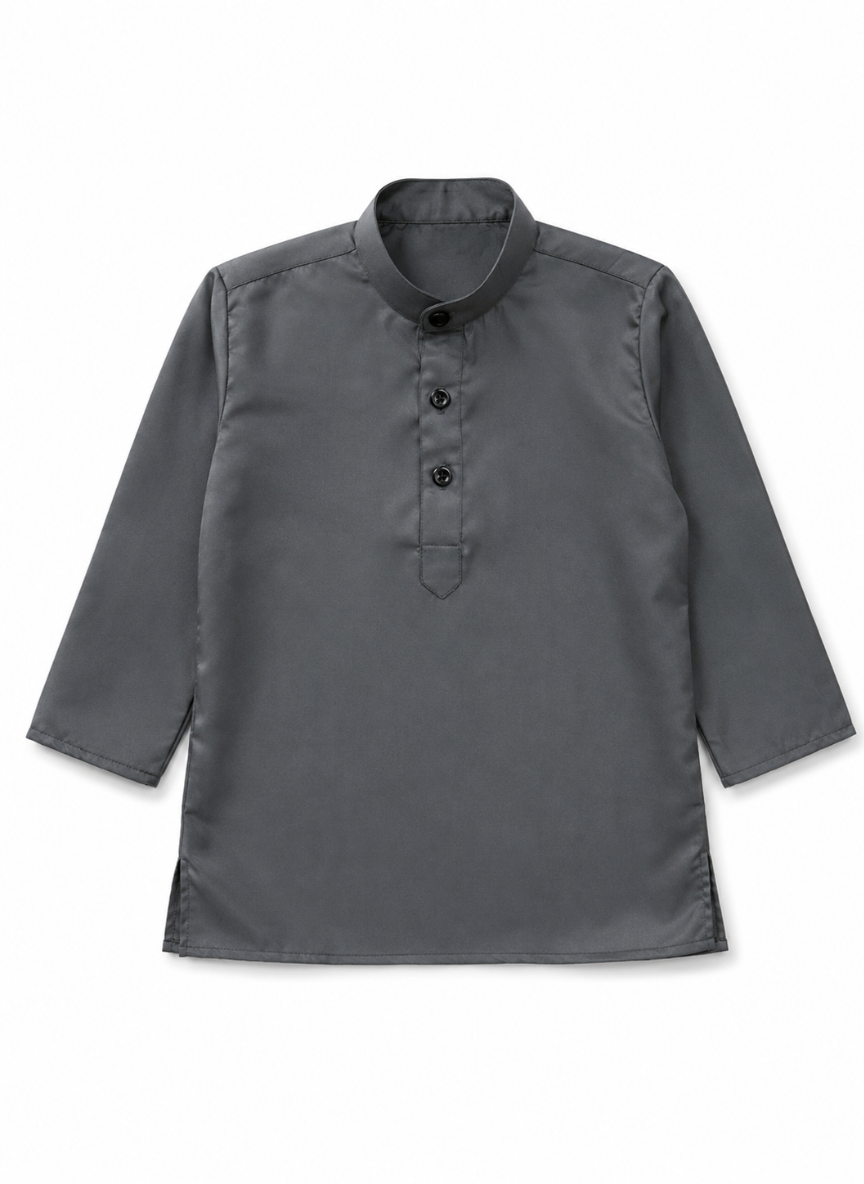 Grey Embroidered Kurta Set