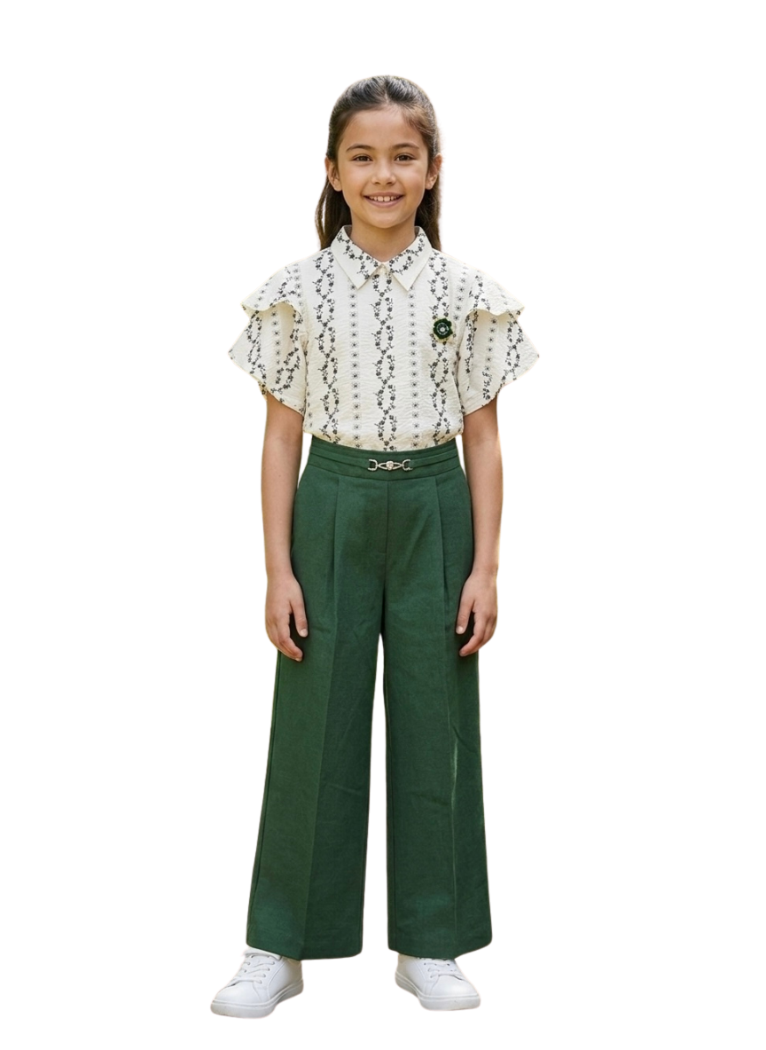 Green Co-ord Set for Girls