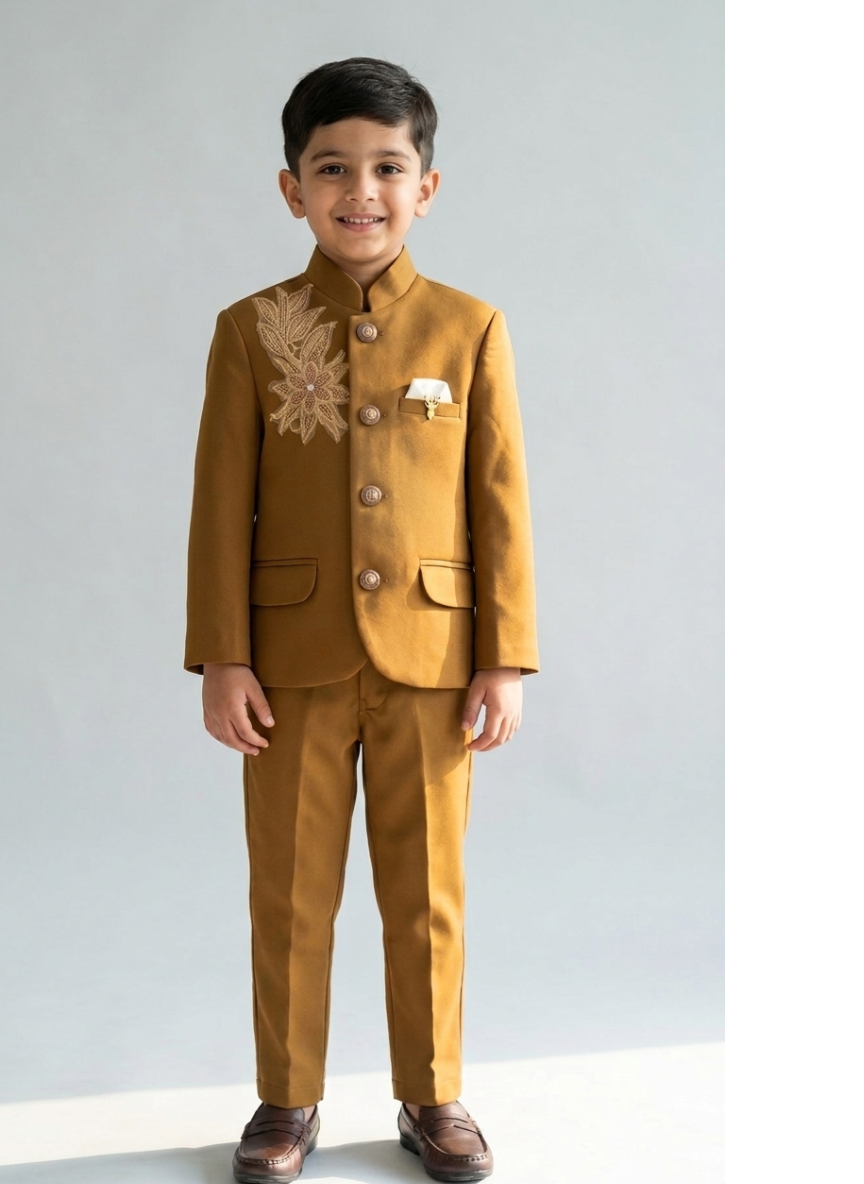 Brown Jodhpuri Suit Set