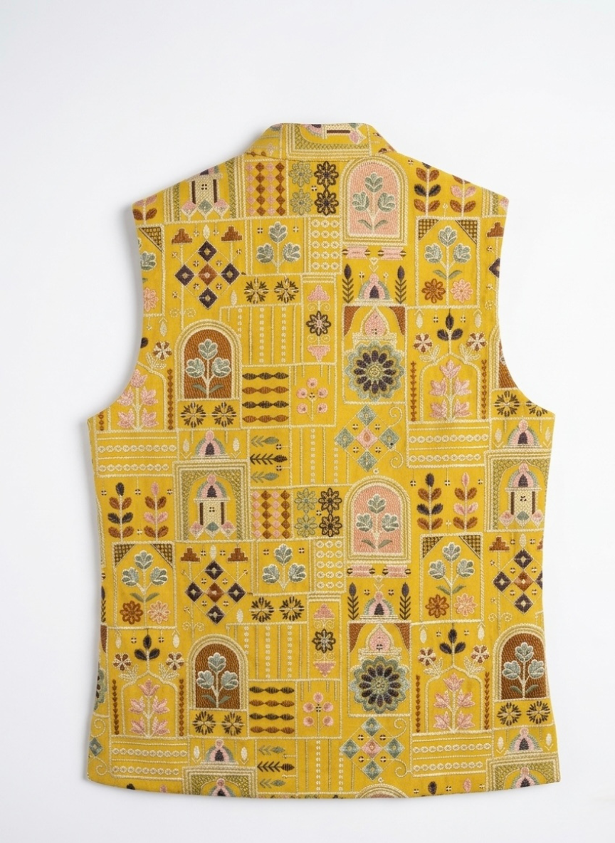 Mustard Yellow Boys Kurta Set