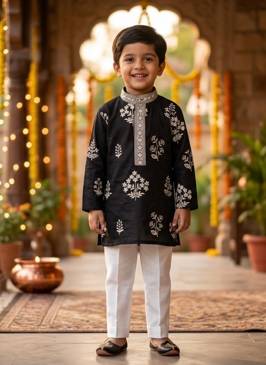 Black Kurta Set