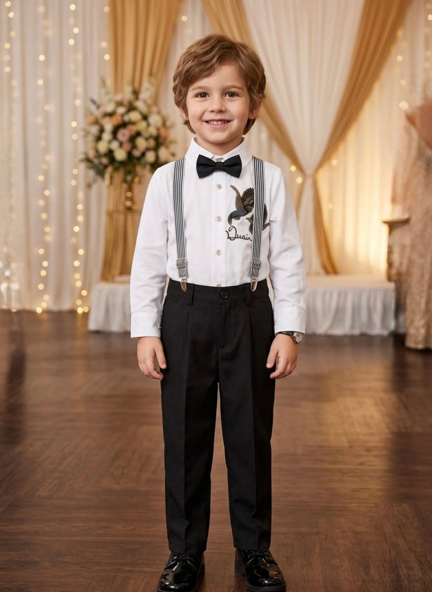 Black Gala Set for Boys