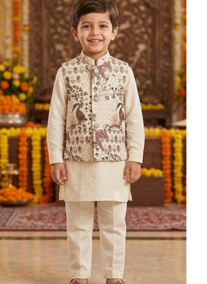 White Embroidered Kurta Set