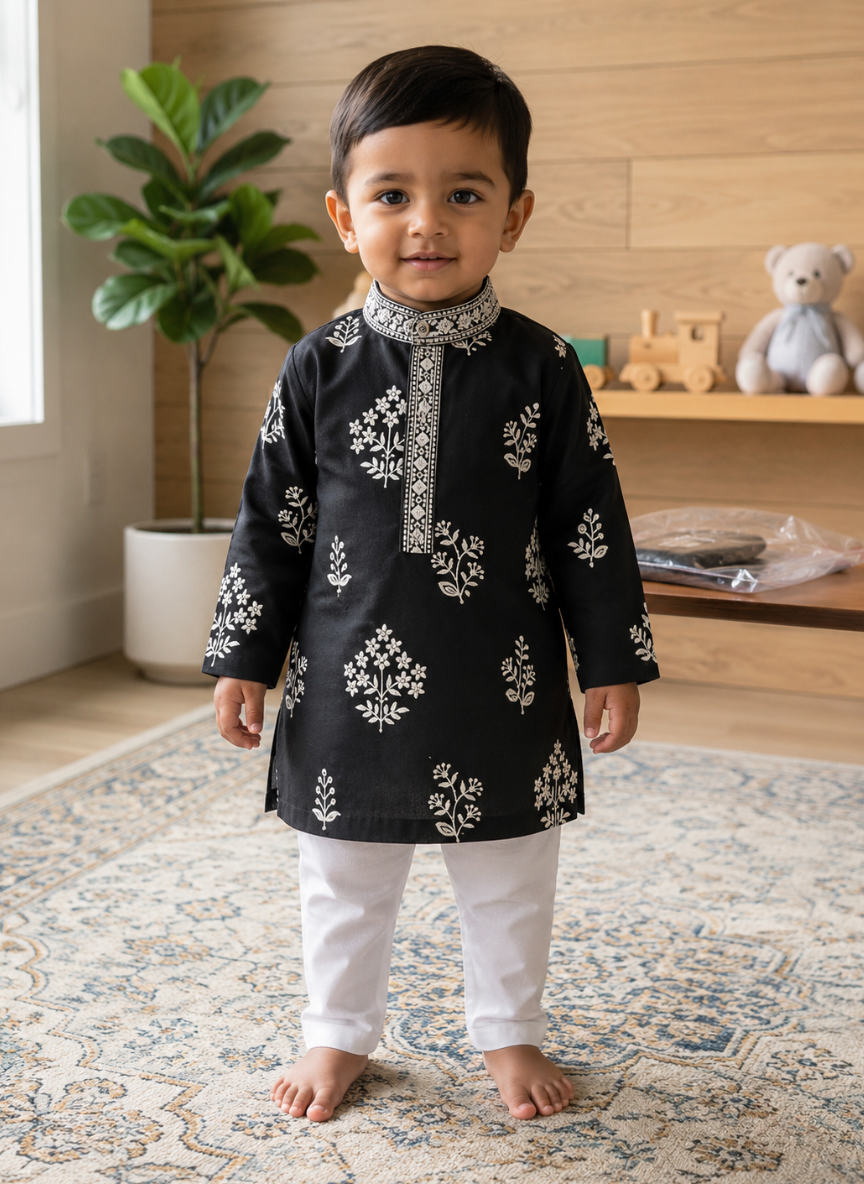 Black Kurta Set