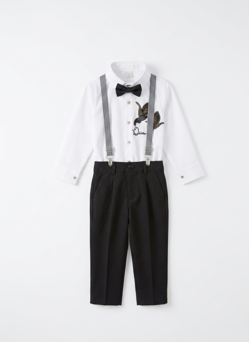 Black Gala Set for Boys