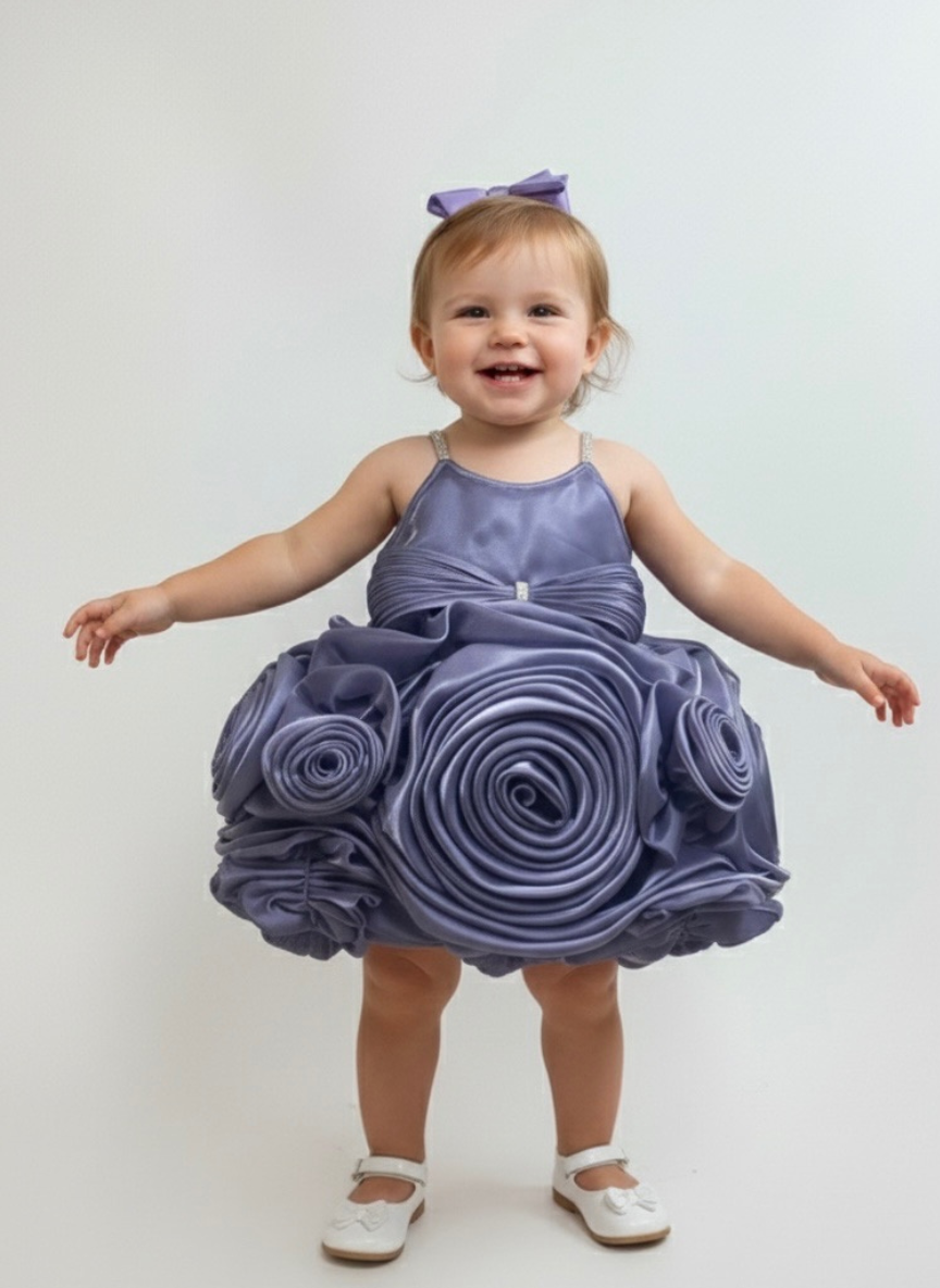 Purple Shimmer Party Dress
