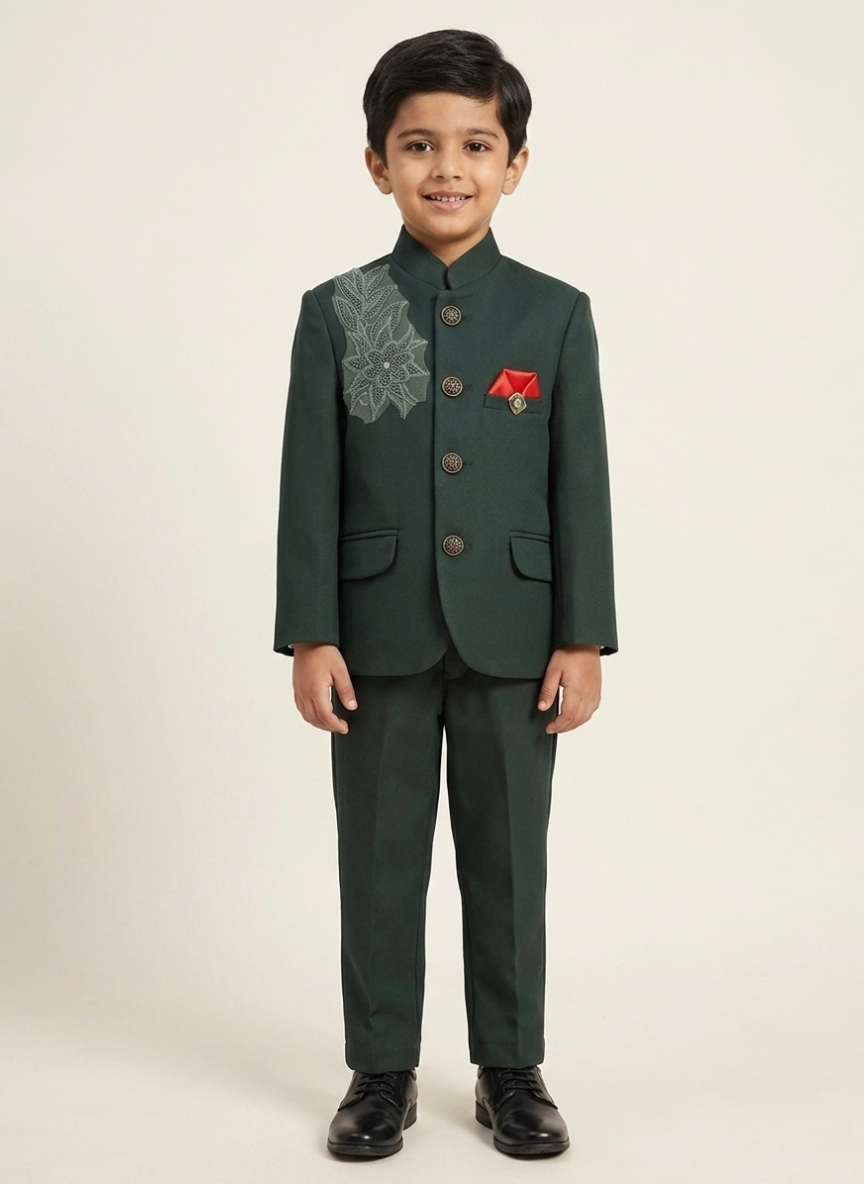 Green Jodhpuri Suit Set