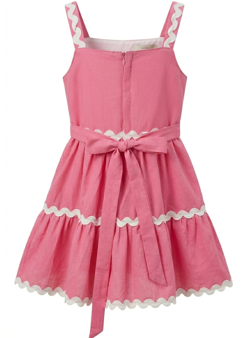 Pink Floral Cotton Dress