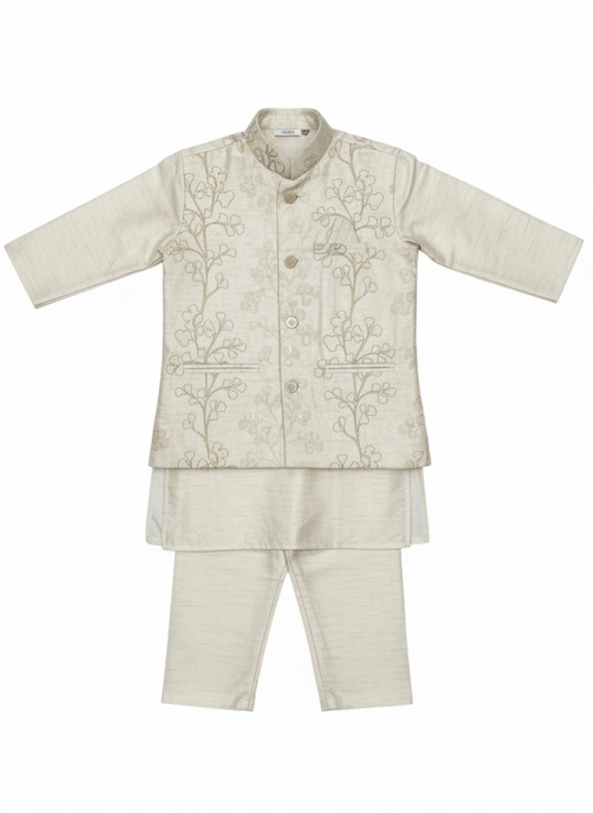 Beige Boys Kurta Set
