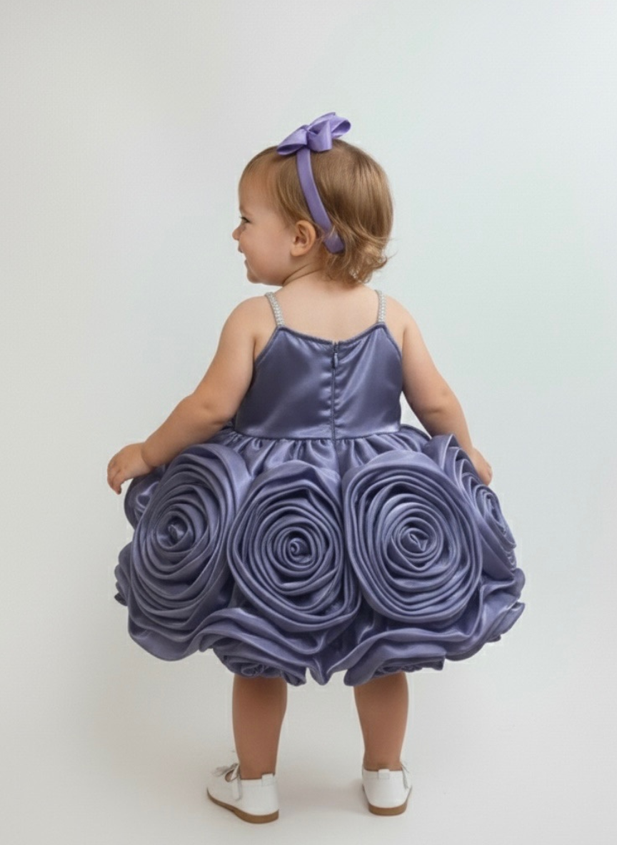 Purple Shimmer Party Dress