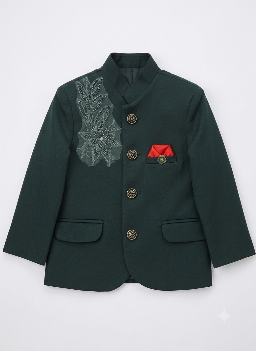Green Jodhpuri Suit Set