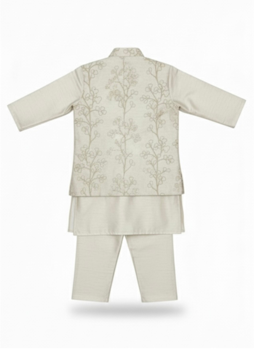 Beige Boys Kurta Set