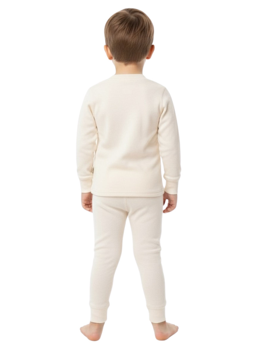 White Thermal Set for Kids (Winter Innerwear)