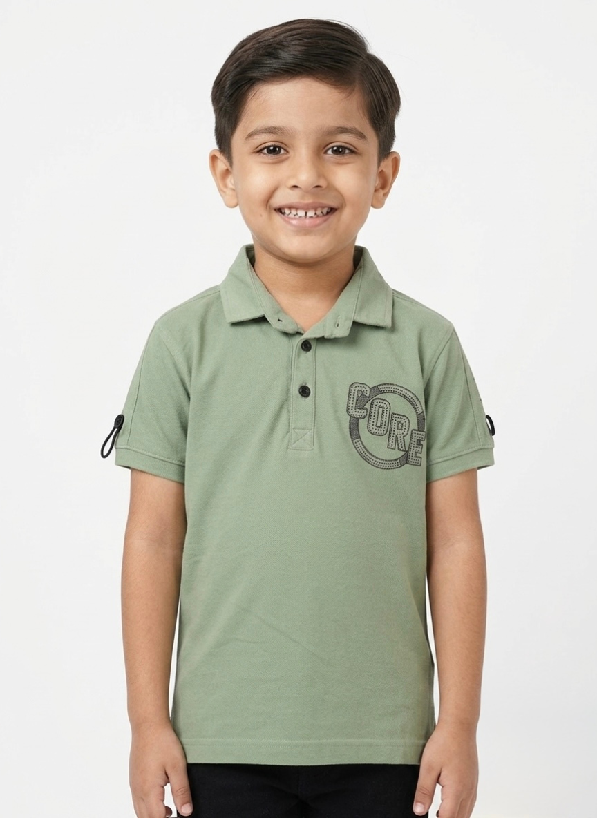 Green Polo Casual Shirt