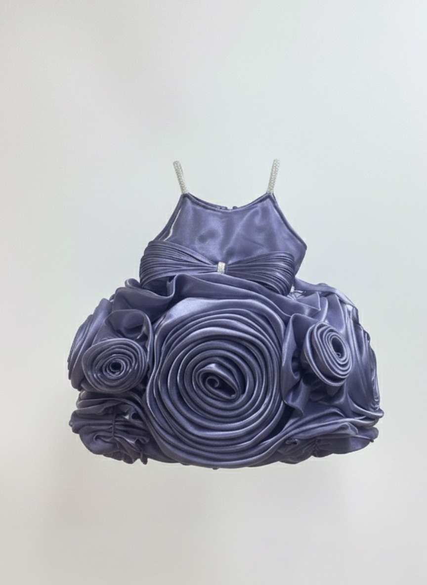 Purple Shimmer Party Dress