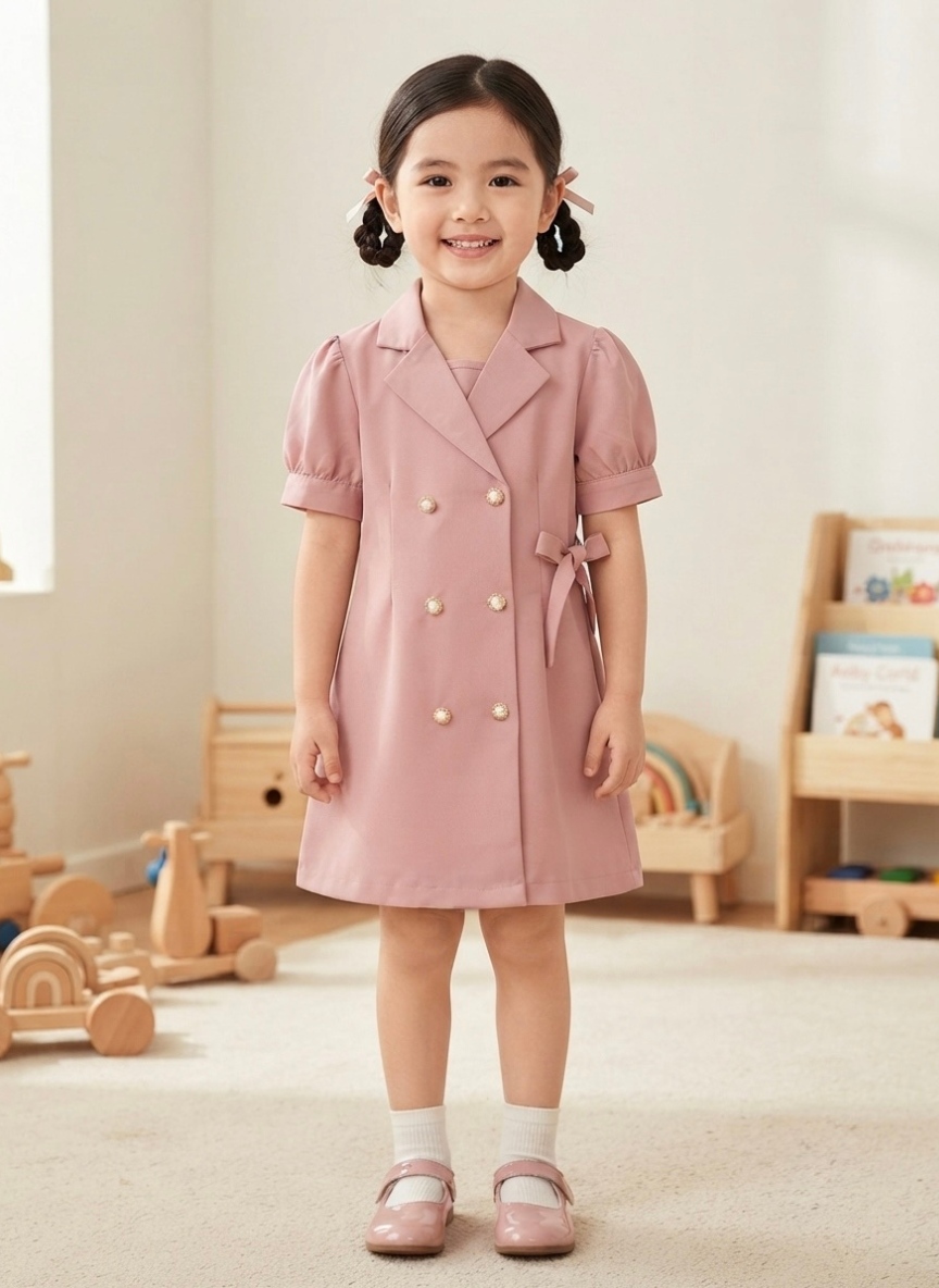 Pink Blazer Party Dress