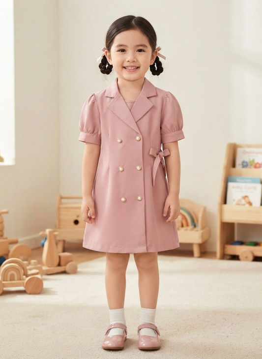 Pink Blazer Party Dress