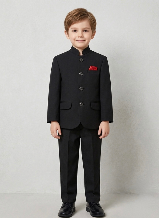 Black Jodhpuri Suit Set