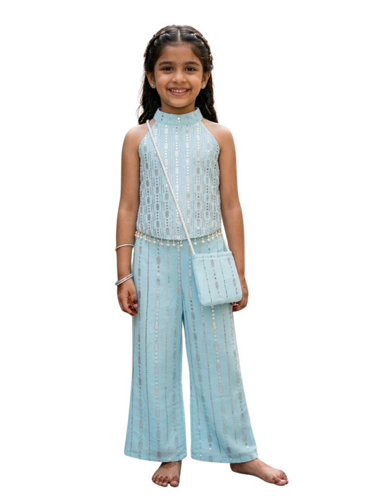 Girls Ethnic Palazzo Set (5–10 Years)