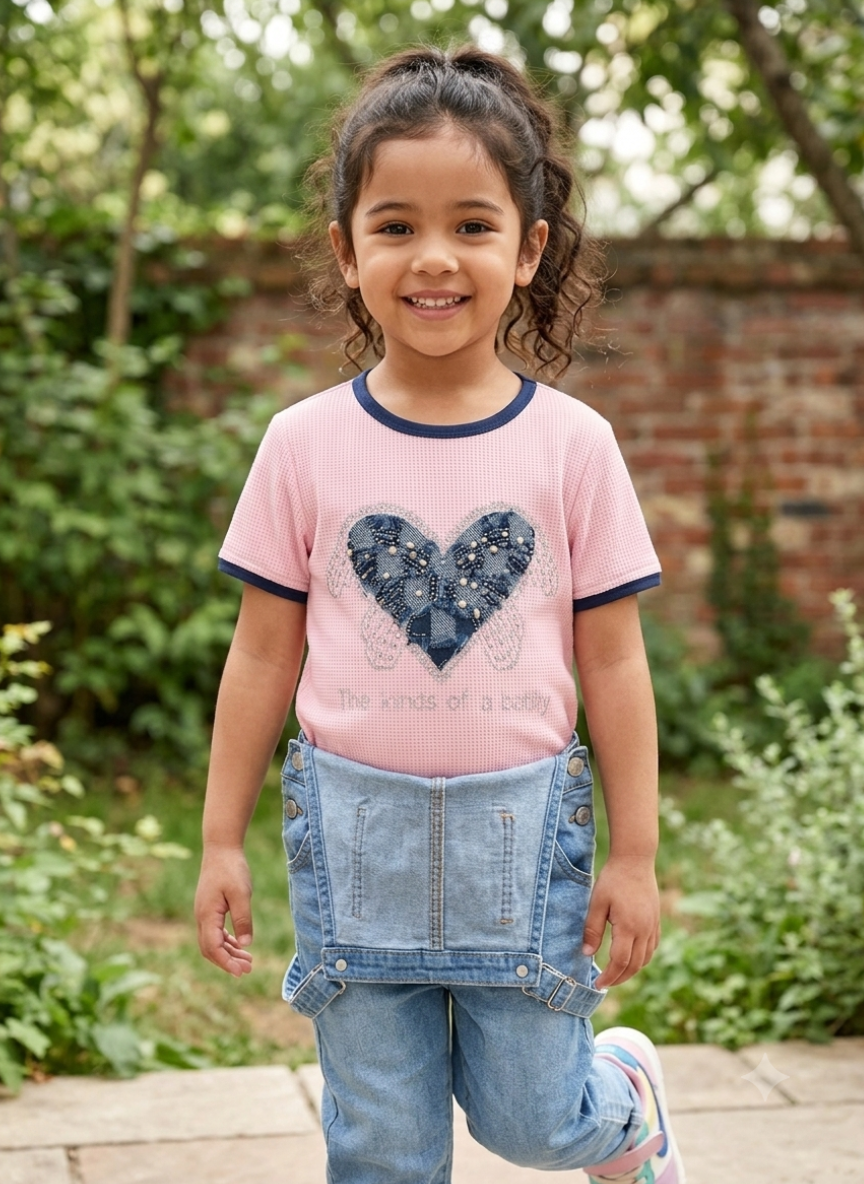 Girls Pink T-Shirt (5–11 Years)