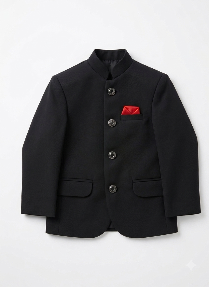 Black Jodhpuri Suit Set