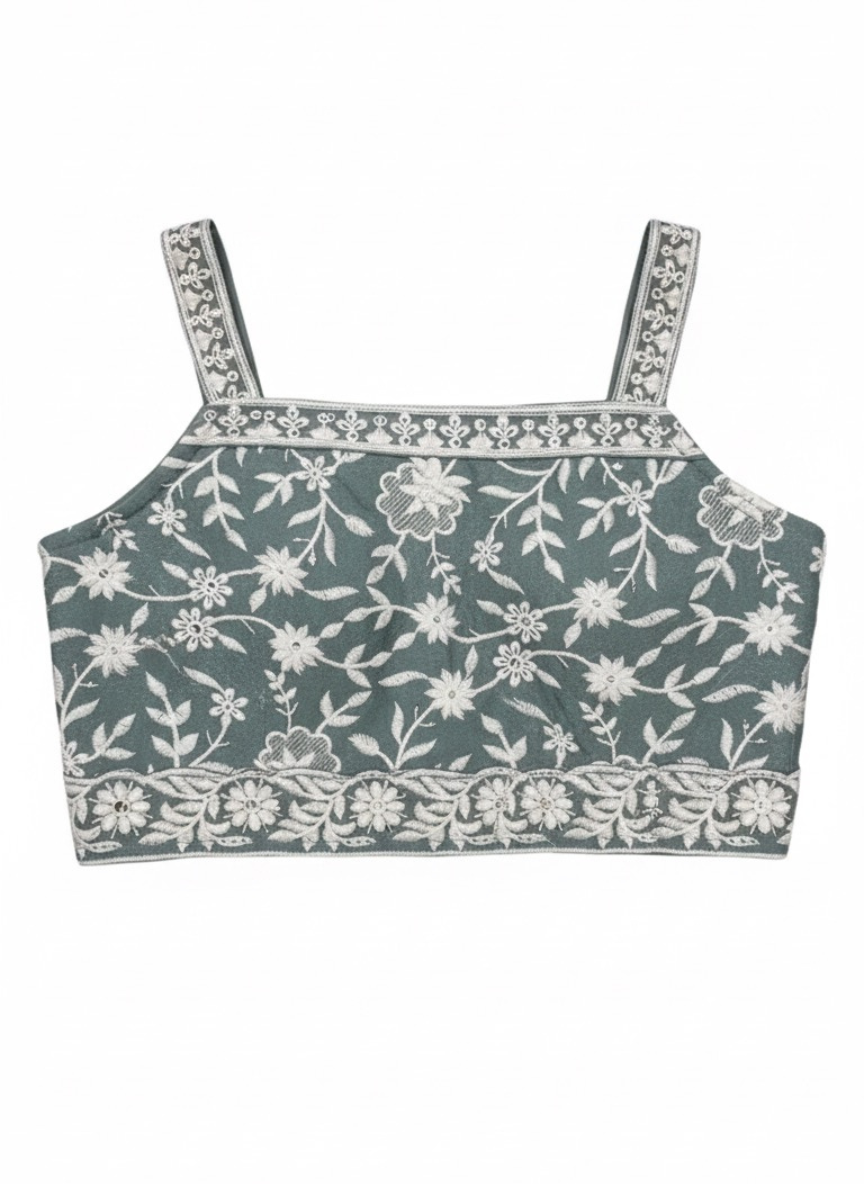 Girls Green Georgette Suit Set