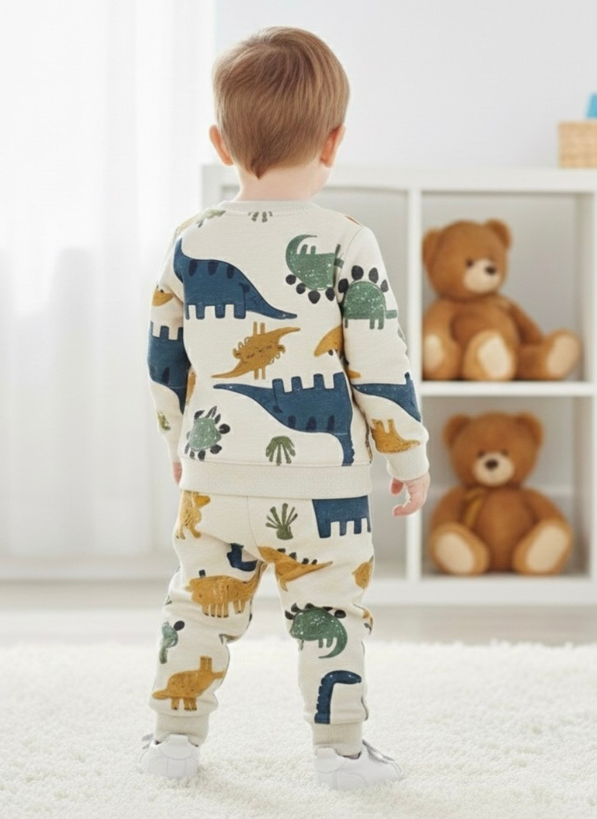 Boys Dino Fleece Track Suit