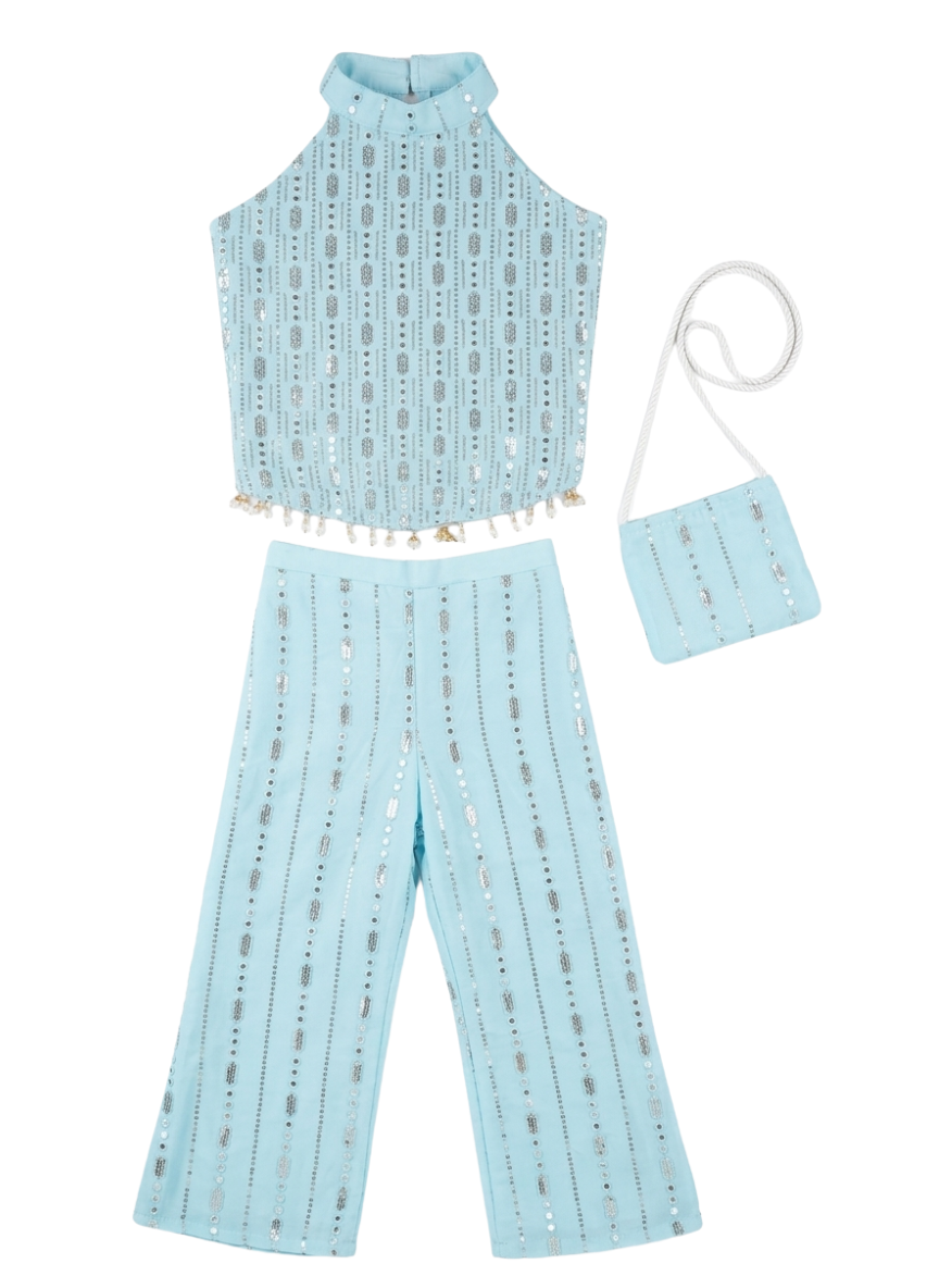 Girls Ethnic Palazzo Set (5–10 Years)